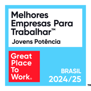 Selo da Categoria Melhores Empresas para Trabalhar Jovens Potência do GPTW